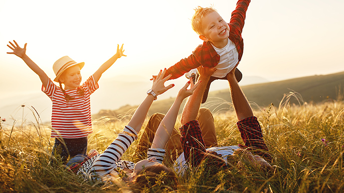 With your unconditional love, your child grows up lively and healthy